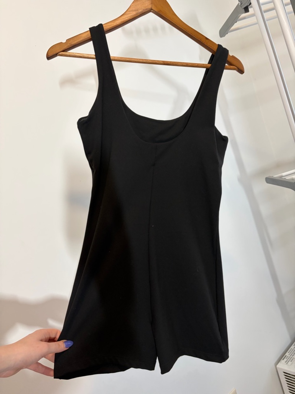 Black Scoop Neck Sleeveless Bodysuit One Piece